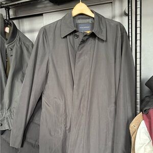Black Banana Republic Single Breasted Rain Coat